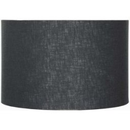 Pacific Lifestyle - Lino 40cm Black Self Lined Linen Drum Shade