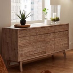 Pacific Lifestyle - Kalmar Sand Wash Acacia Wood 3 Drawer 3 Door Sideboard