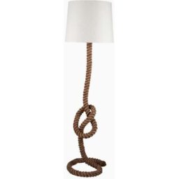 Pacific Lifestyle - Martindale Rope Kt Floor Lamp with Natural Shade