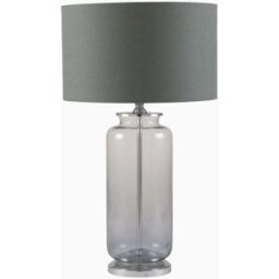 Pacific Lifestyle - Vivienne Ombre Glass Table Lamp in Grey