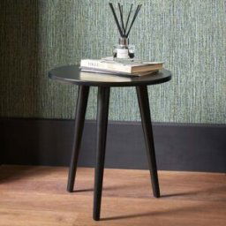 Pacific Lifestyle - Fairford Satin Black Pine Wood Side Table