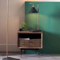 Pacific Lifestyle - Zeta Matt Black and Antique Brass Table Lamp