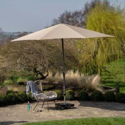 Pacific Lifestyle - Riva 3.5m Round Taupe Parasol