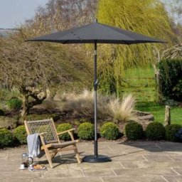 Pacific Lifestyle - Riva 2.5m Round Anthracite Parasol