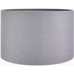 Pacific Lifestyle - Lino 50cm Grey Self Lined Linen Drum Shade
