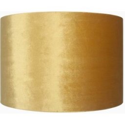 Pacific Lifestyle - Bow 40cm Mustard Velvet Cylinder Shade