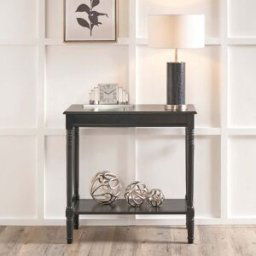 Pacific Lifestyle - Heritage Black Pine Wood Console Table