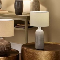 Pacific Lifestyle - Venus Blue and Grey Ombre Ceramic Table Lamp