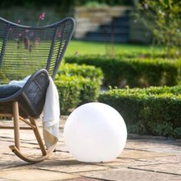Pacific Lifestyle - White Outdoor and Indoor Ball Floor Lamp 45cm
