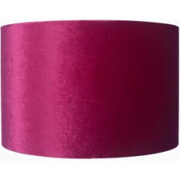 Pacific Lifestyle - Bow 40cm Raspberry Velvet Cylinder Shade