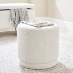 Pacific Lifestyle - Sassari Bouclé Cylinder Pouffe