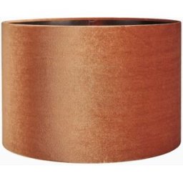 Pacific Lifestyle - Bow 40cm Tobacco Velvet Cylinder Shade