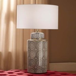 Pacific Lifestyle - Kari Circle Pattern Ceramic Table Lamp