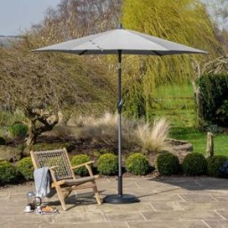 Pacific Lifestyle - Riva 2.5m Round Grey Parasol