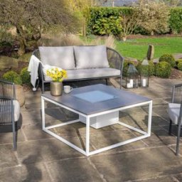Cosi - Cosiloft 100 White and Grey Fire Pit Table