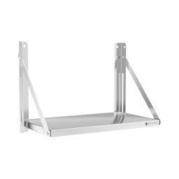 Wall Shelf - folding - 60 x 30 cm - 40 kg - stainless steel