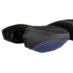 BMW R1250GS incl. Adventure (19-23) Isotta Comfort Riders Seat with Prostate Channel / Black/Blue/Red – Trophy