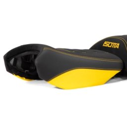 BMW R1250GS incl. Adventure (19-23) Isotta Comfort Riders Seat with Prostate Channel - Lowered / Black/Yellow - 40th Anniversary