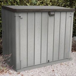 5 x 3 Forest Garden 1200L Extra Large Plastic Storage Unit / Bin Store (Grey)