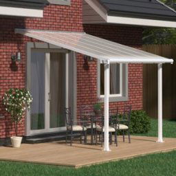10x10 Palram Canopia Olympia Patio Cover White with Clear Panels