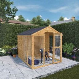 8 x 6 Mercia Staffordshire Dog Kennel & Run - Pressure Treated