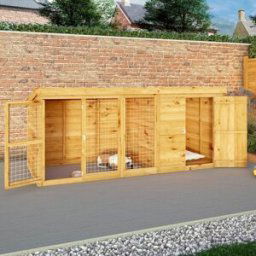 10 x 4 Mercia Tongue and Groove Berkshire Dog Kennel and Run