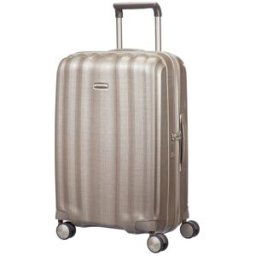 Samsonite Lite-Cube 68cm 4-Wheel Medium Suitcase - Ivory Gold