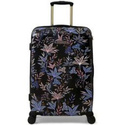 Sara Miller Black Botanic 67cm 4-Wheel Medium Suitcase - Black