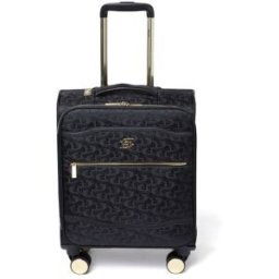Dune London Oriel 55cm 4-Wheel Cabin Suitcase - Black Monogram
