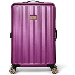 Dune London Olivia 67cm 4-Wheel Medium Suitcase - Purple