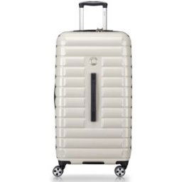 Delsey Shadow 5.0 80cm 4-Wheel Trunk Suitcase - Ivory Gloss