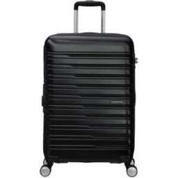 American Tourister Flashline 67cm 4-Wheel Expandable Suitcase - Shadow Black