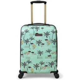 Sara Miller Mint Ostrich 54cm 4-Wheel Cabin Case - Mint