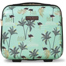 Sara Miller Mint Ostrich Vanity Case - Mint