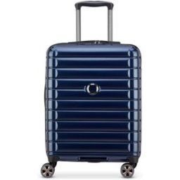 Delsey Shadow 5.0 55cm Slim 4-Wheel Cabin Case - Deep Sea Navy Gloss
