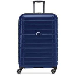 Delsey Shadow 5.0 75cm 4-Wheel Expandable Suitcase - Deep Sea Navy Gloss