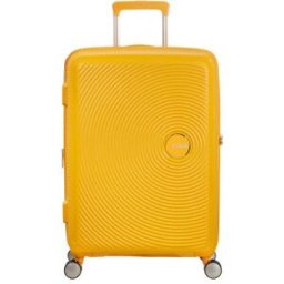American Tourister Soundbox 67cm 4-Wheel Expandable Suitcase - Golden Yellow