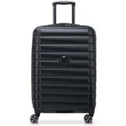 Delsey Shadow 5.0 66cm 4-Wheel Expandable Suitcase - Black