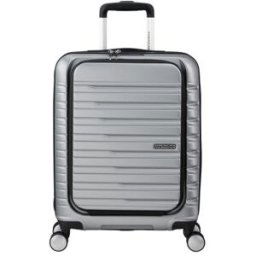 American Tourister Flashline 55cm 4-Wheel Laptop Cabin Case - Sky Silver