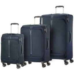 Samsonite Popsoda 3 Piece Spinner Suitcase Set - Dark Blue