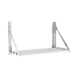Wall Shelf - folding - tube style - 60 x 30 cm - 40 kg - stainless steel