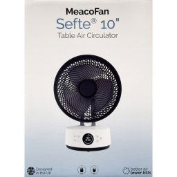 Meaco Sefte® 10” Quiet Table Fan | 12 Speeds, Oscillating, Remote SEFTE10DS