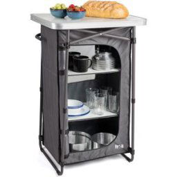 Leisure 4 Shelf Camping Cupboard Multi Coloured