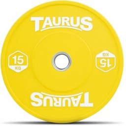 Taurus Coloured Olympic Rubber Bumper Weight Plates 15 kg