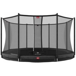 BERG Favorit InGround Trampoline With Safety Net Comfort 430cm Grey
