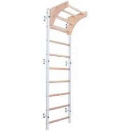 BenchK 700 White + Wooden Pull Up Bar