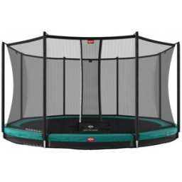 BERG Favorit InGround Trampoline With Safety Net Comfort 330cm Green