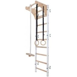 BenchK 700 White + Wooden Pull Up Bar + Gymnastics Accs