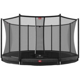 BERG Favorit InGround Trampoline With Safety Net Comfort 330cm Grey