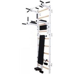 BenchK 700 White + Steel Pull Up Bar + Dip Bar + Bench